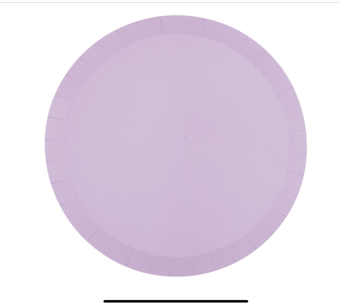 Lilac Round 9.25" Shallow Dinner Plates 8ct