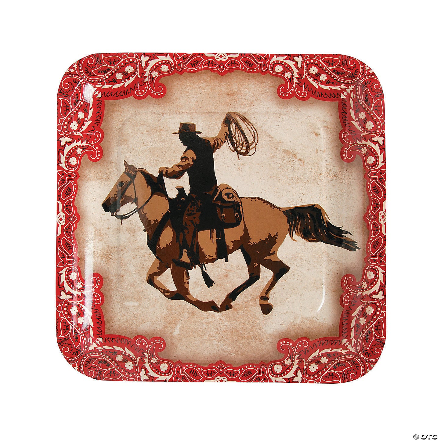 Cowboy Dinner Plate  - 8ct