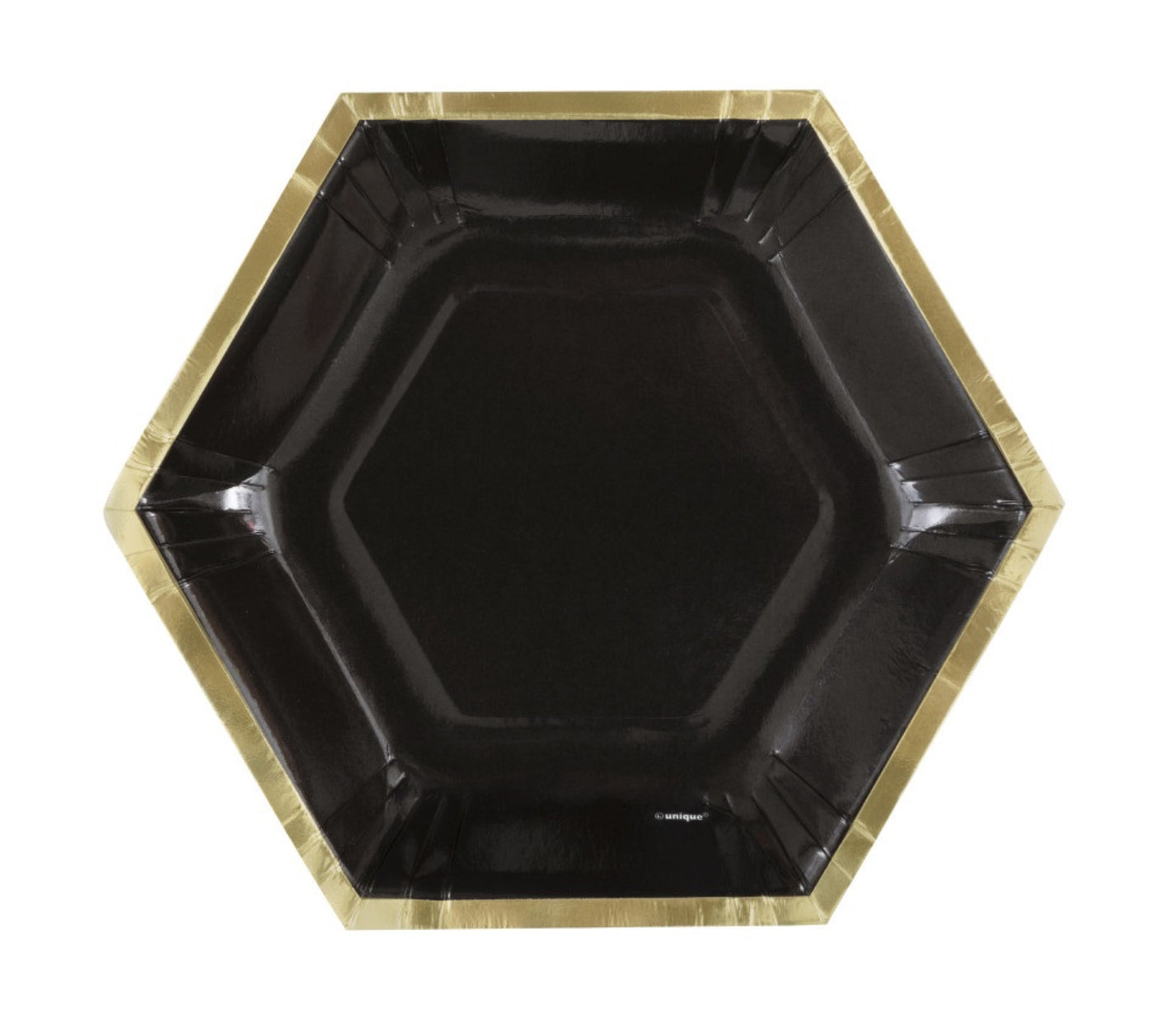 Black & Gold Plates 7”