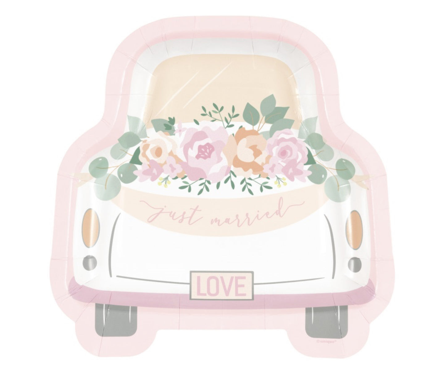 Car Shaped Plates 8ct