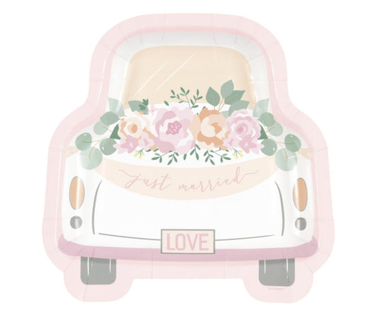 Car Shaped Plates 8ct