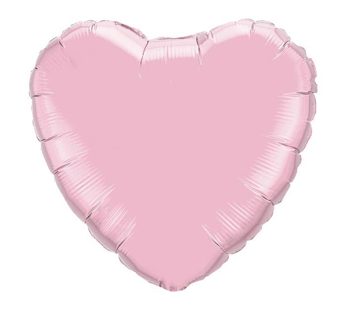 Pearl Pink Heart Foil Shape 18”