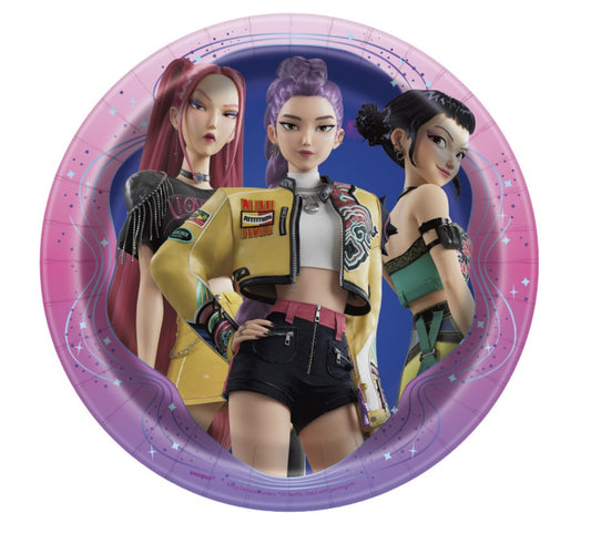KPop Demon Hunters Round 7" Dessert Plates