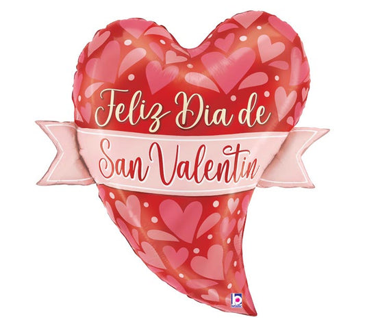 Feliz Dia De San Valentin Foil Balloon Supershape