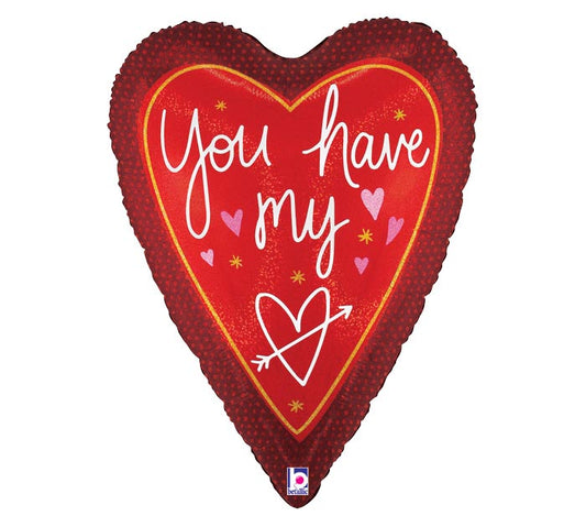 You have my heart foil balloon Supershape