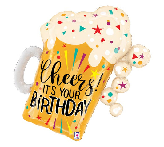 Cheers Supershape HBD Foil Balloon