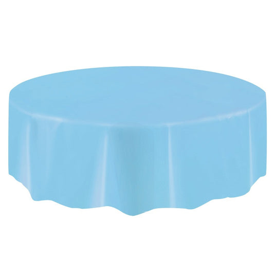 Light Blue Round Tablecover