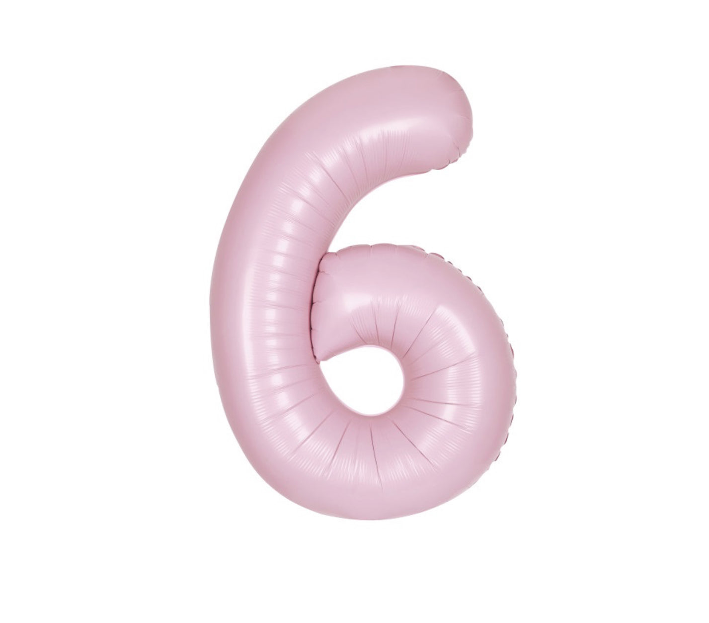 34” Number 6 (Matte Light Pink)