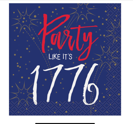 Party Like it's 1776 Beverage Napkins 16ct