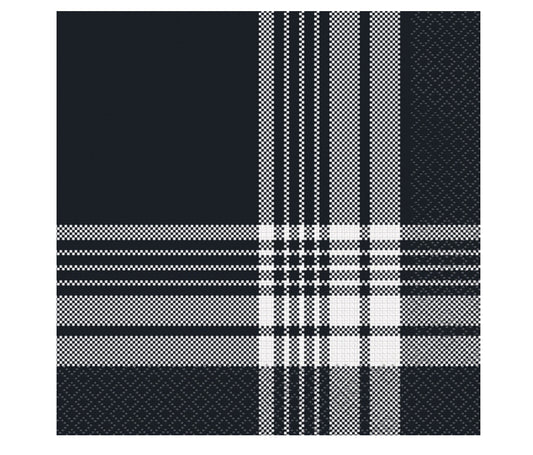 Modern Thanksgiving Plaid Napkins 16ct
