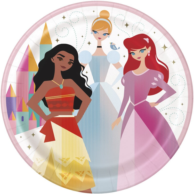 Disney Princess 9” Plate- 8ct