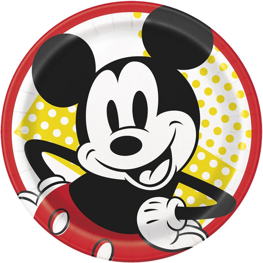 Mickey Mouse 9” Plate- 8ct