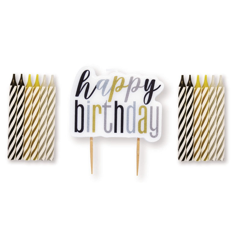 Glitz Birthday Candle Set