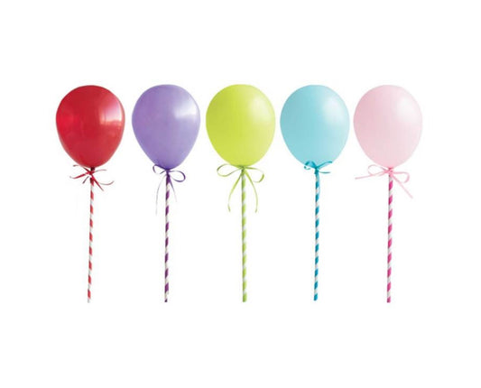 Balloon Cake Topper - 6ct