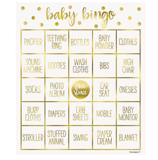 Baby Shower Bingo Game