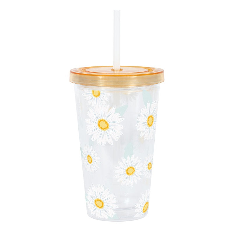 Fresh Daisy Plastic Tumbler