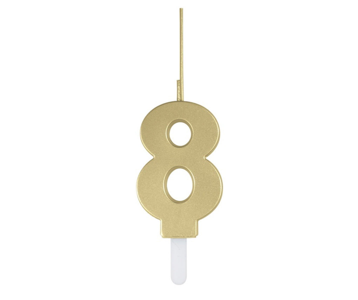 Gold Sparkler Birthday Candle 0-9