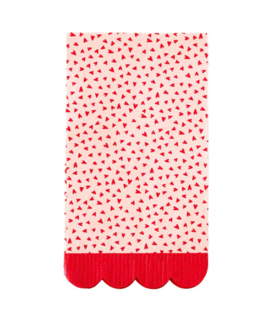 Heart Fringe Napkins- 24ct