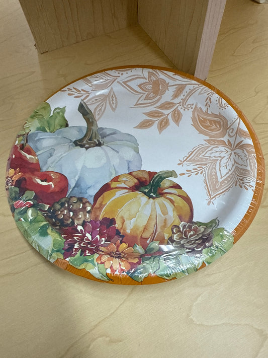 Thanksgiving Pumpkins 9in Plate