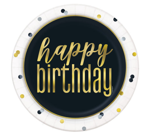 Happy Birthday Plates 9”