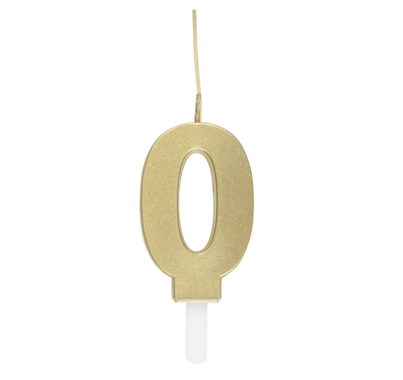 Gold Sparkler Birthday Candle 0-9