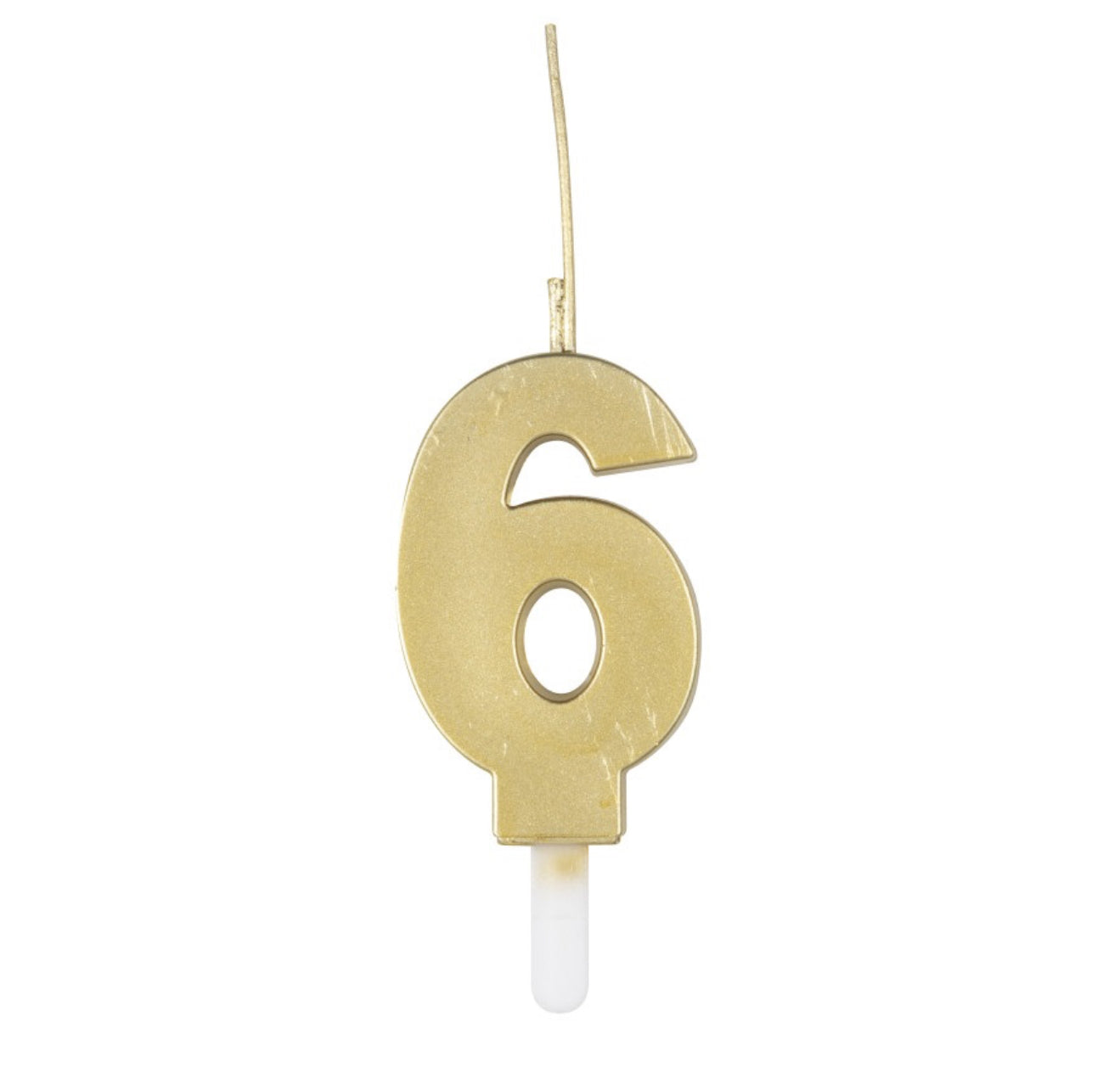 Gold Sparkler Birthday Candle 0-9