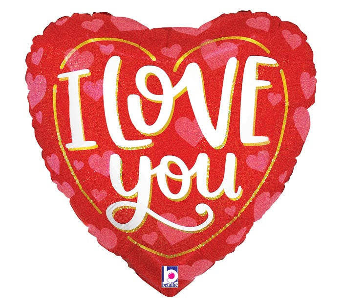 Red Shimmer I Love You STD Foil