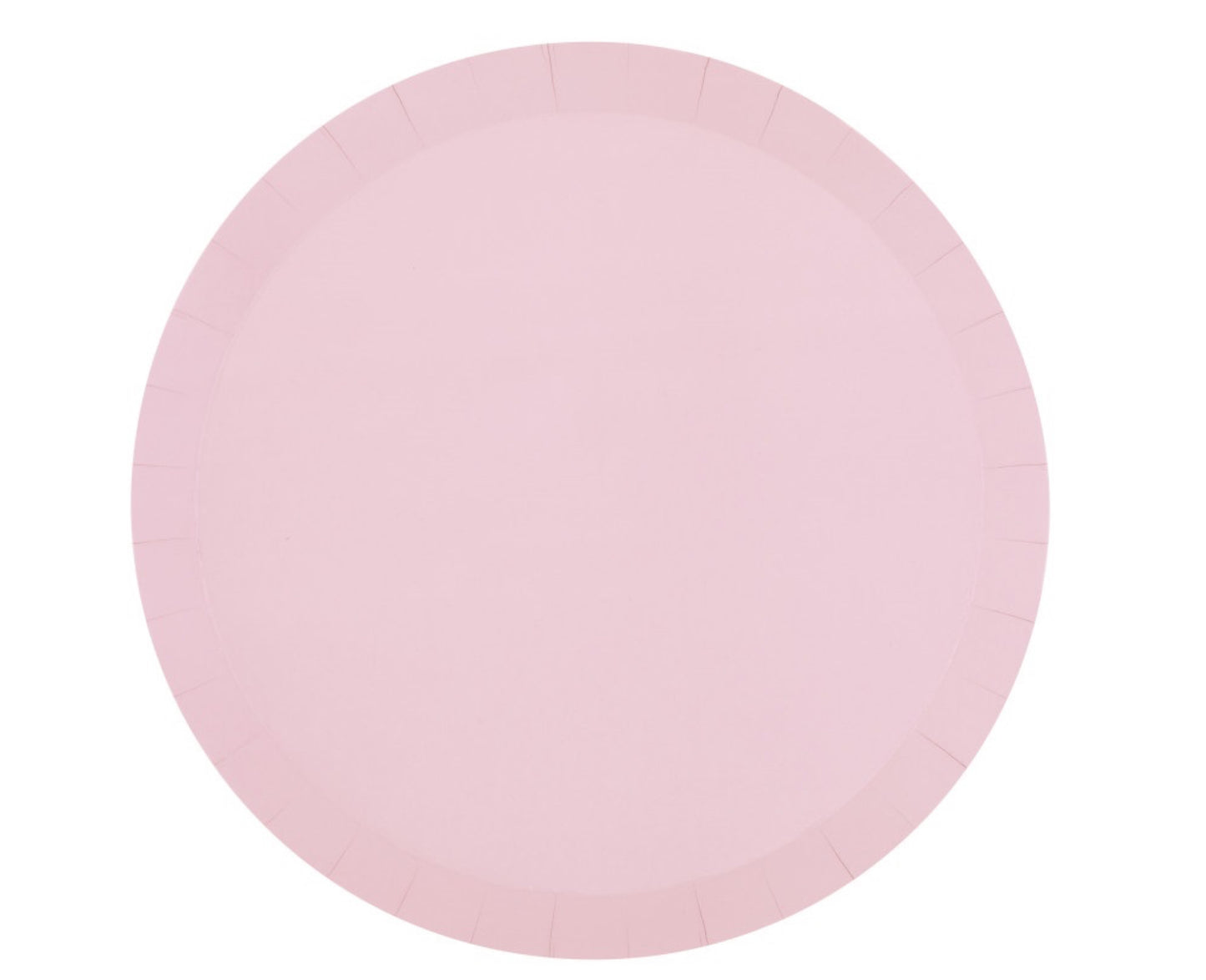 Ballet Pink Round 9.25" Shallow Dinner Plates 8ct