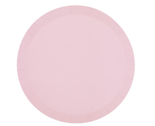 Ballet Pink Round 9.25" Shallow Dinner Plates 8ct