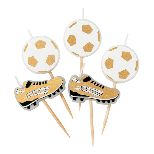 Party Champions Soccer Birthday Candles - 5 Pack