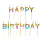 Pastel Color Happy Birthday Candles