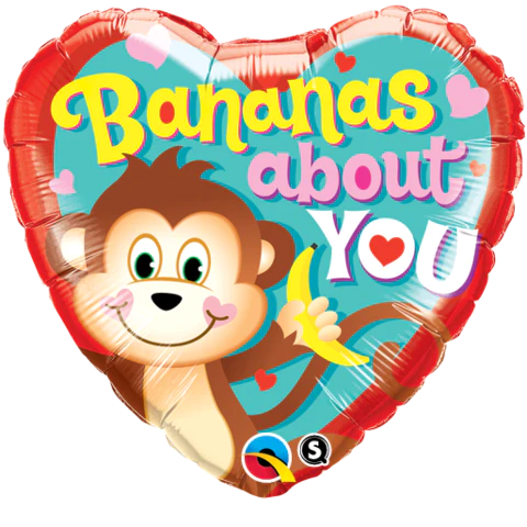 Bananas About You Standard Balloon