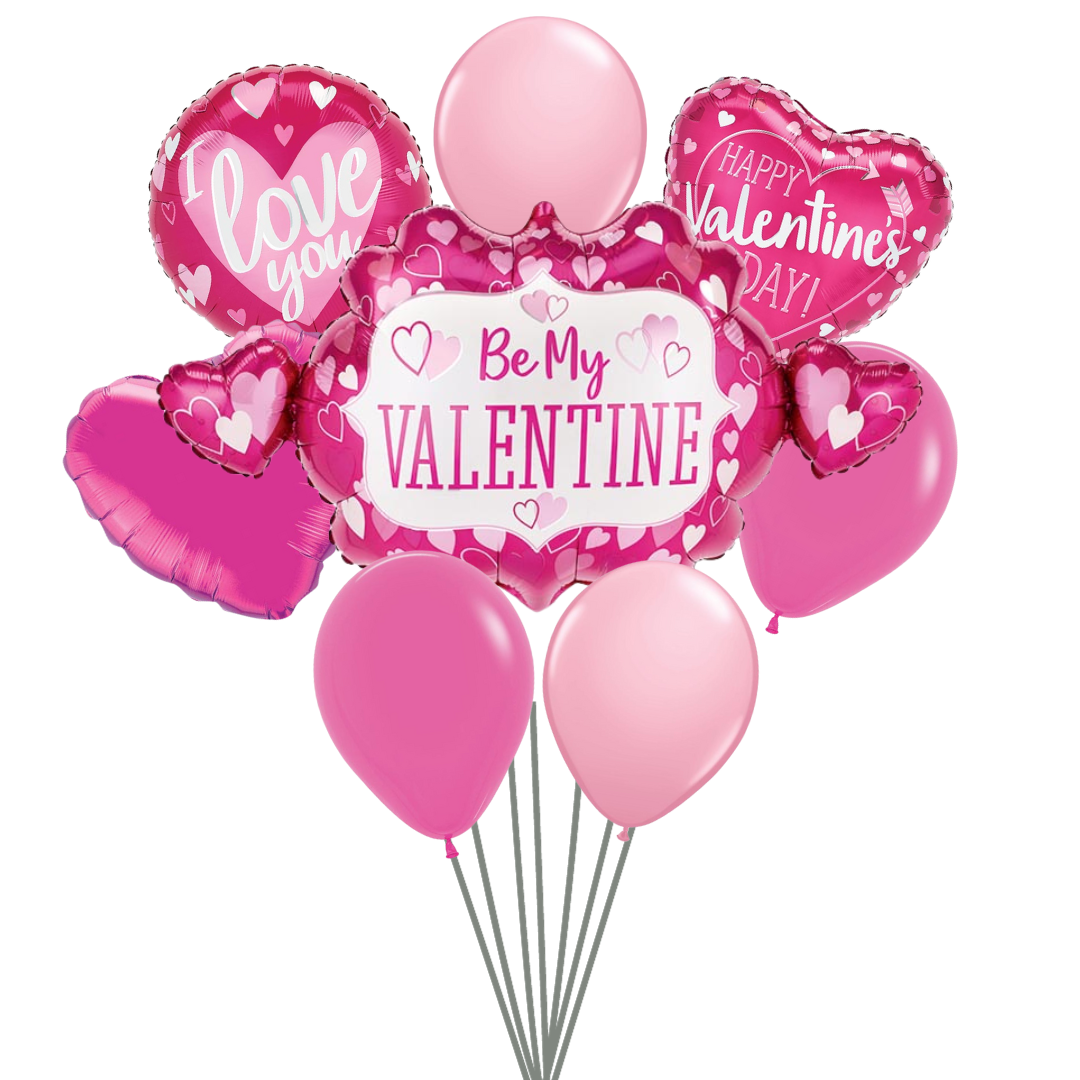 Be Mine Floating Balloon Bouquet Set