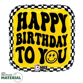Smiley Checkered Birthday