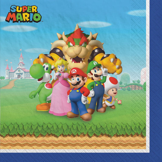 Super Mario Napkins- 16ct