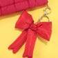 TRENDING PUFFY BOW RIBBON BAG CHARM KEYCHAIN | 40KC109: Pink