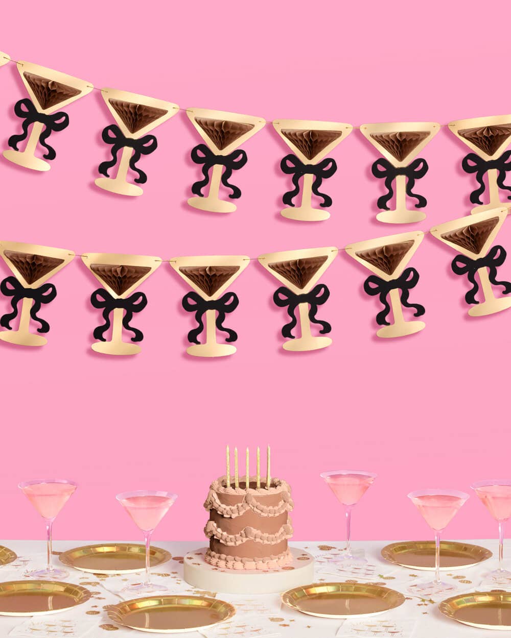 Espresso Martini Banner - 3D paper banner, dirty 30, tini bit older