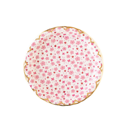 PLPL107 - Flower Fields Paper Plate