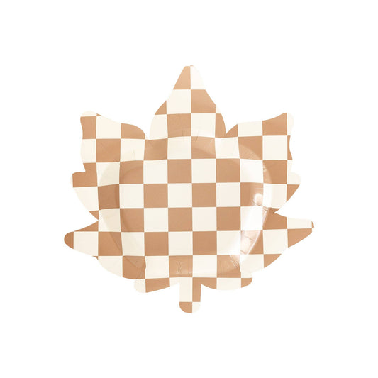 Checkered Maple Plate