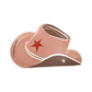 PLCTS40 - Cowboy Tan Hat Shaped Plate