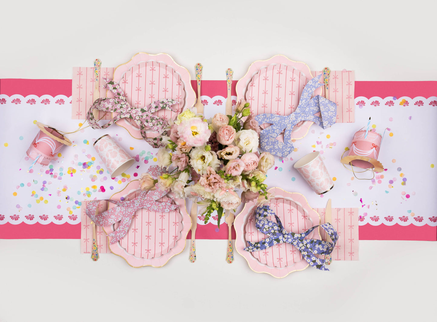 PETAL PINK SIGNATURE BOW SMALL NAPKINS