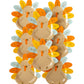 THP939 - Harvest Turkey Shaped Plate