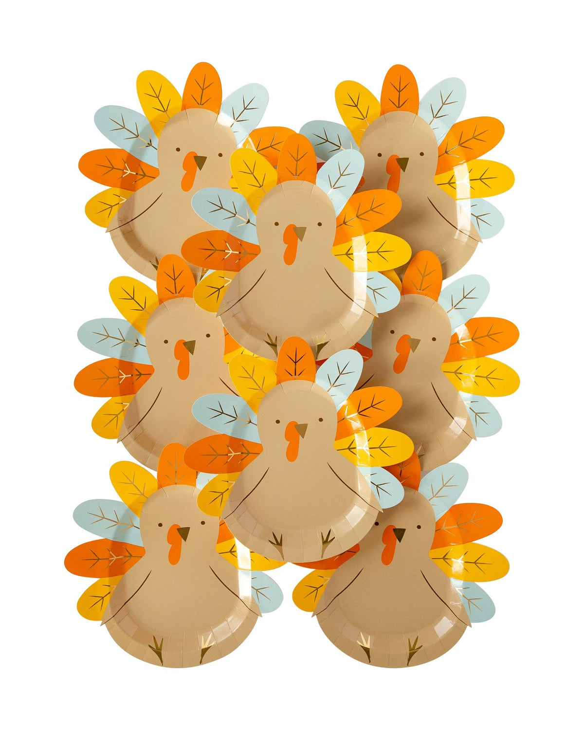 THP939 - Harvest Turkey Shaped Plate