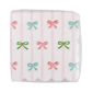 PLNP638- Bow Stripe Scallop Cocktail Napkin