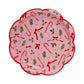 SUG1243 - Candy Cane Patterned Plate