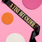 Tini Bit Older Sash - black satin sash, martini party