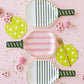 Pink Paddle Shaped Paper Plate