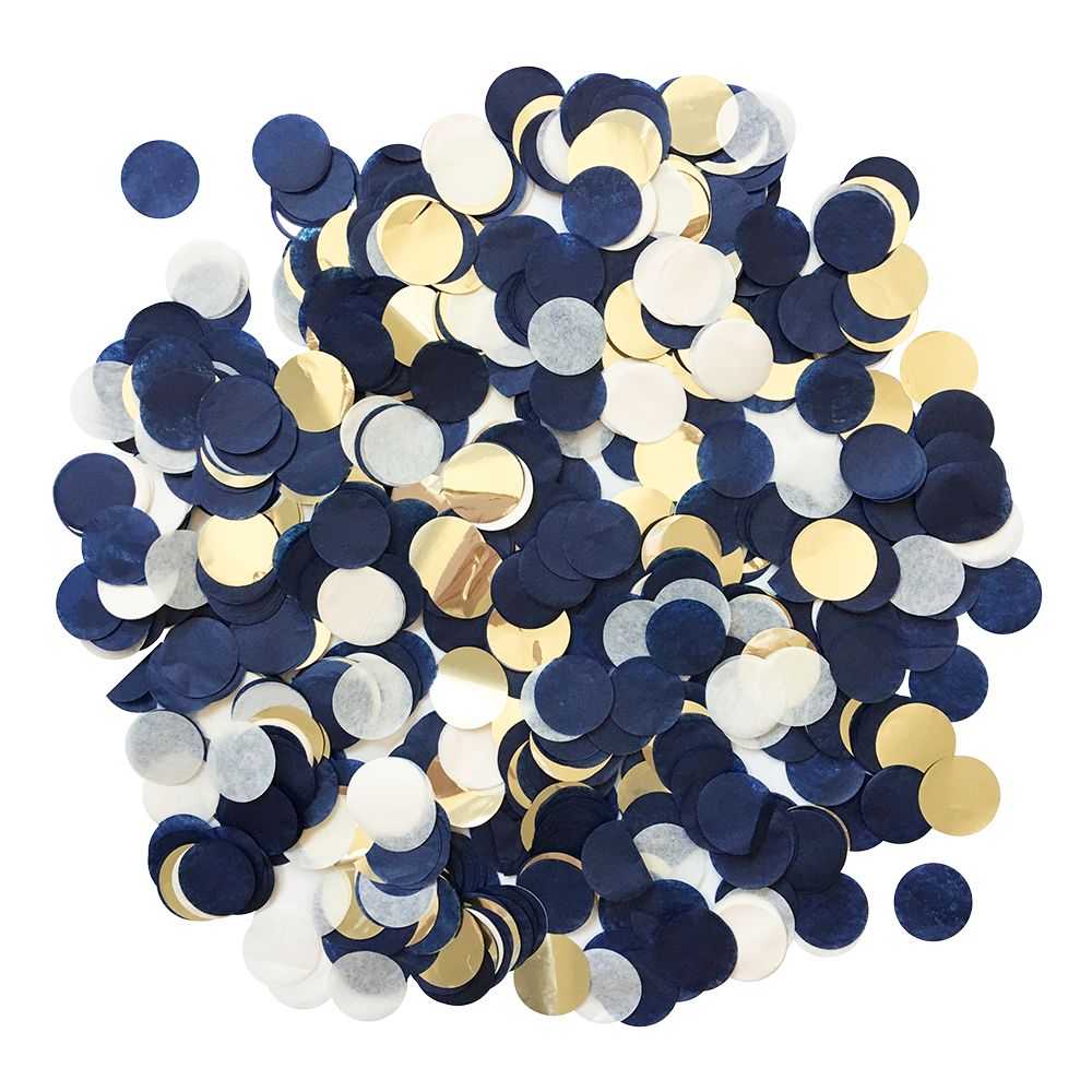 Confetti - Navy & Gold: 0.5oz