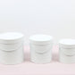 Simple Solid Color Round Hat Flower Box with Lid: Pink / Small