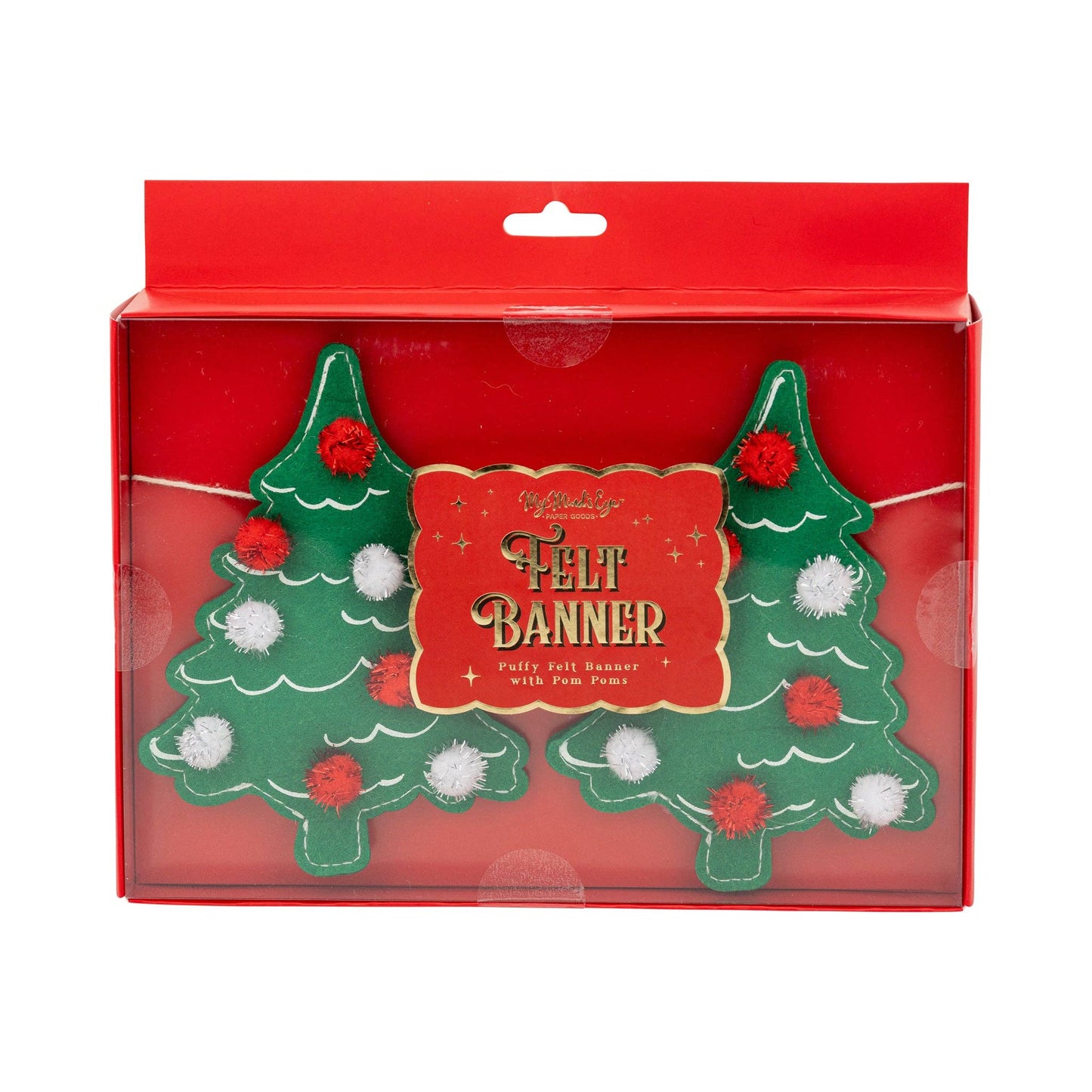 PLHB362 - Puffy Felt Christmas Tree Banner